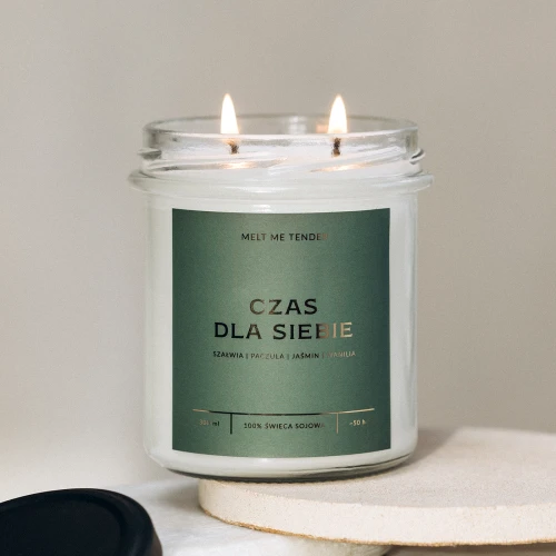CZAS DLA SIEBIE - świeca sojowa basic 300 ml