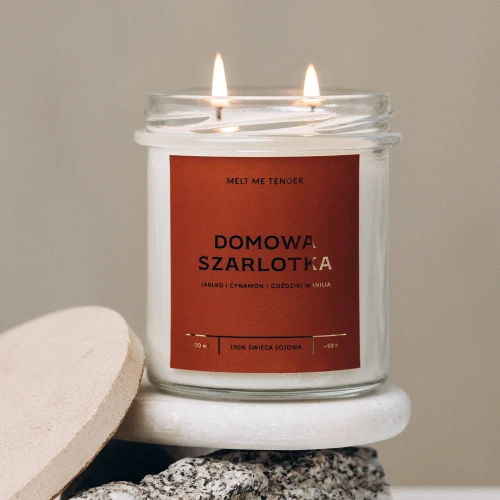 DOMOWA SZARLOTKA - świeca sojowa basic 300 ml