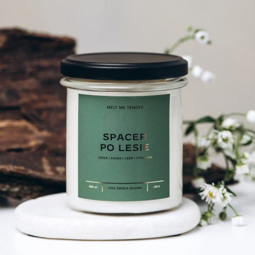 SPACER PO LESIE - świeca sojowa basic 300 ml