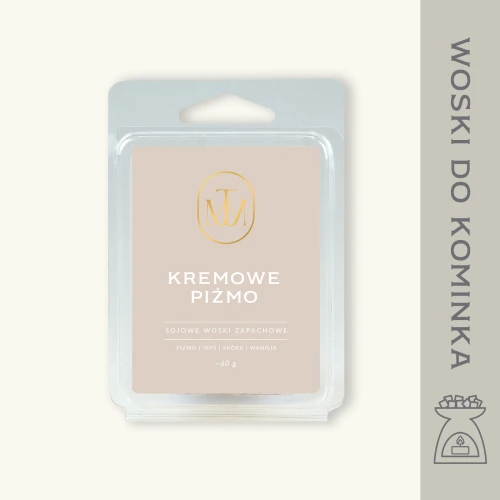KREMOWE PIŻMO - woski zapachowe sojowe
