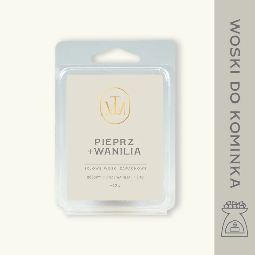 PIEPRZ + WANILIA - woski zapachowe sojowe