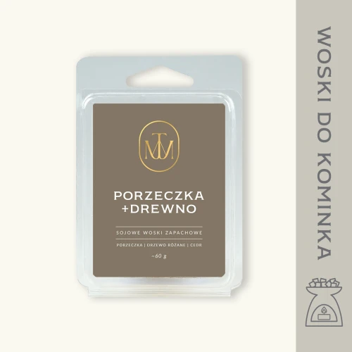 PORZECZKA + DREWNO - woski zapachowe sojowe