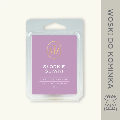 SŁODKIE ŚLIWKI - woski zapachowe sojowe