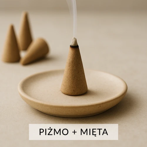 PIŻMO + MIĘTA - kadzidło stożkowe 1 szt.