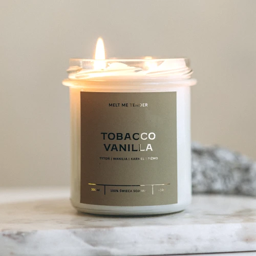 TOBACCO + VANILLA - świeca sojowa basic 300 ml
