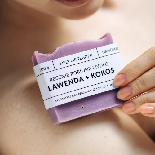 LAWENDA + KOKOS - ręcznie robione mydło