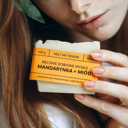 MANDARYNKA + MIÓD - ręcznie robione mydło