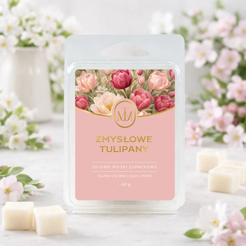 ZMYSŁOWE TULIPANY - woski zapachowe sojowe