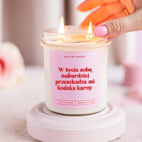 KODEKS KARNY - świeca sojowa zapachowa