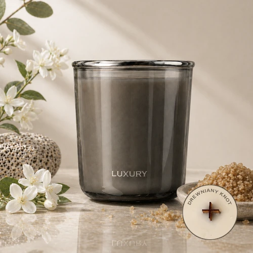 LUXURY - świeca sojowa z drewnianym knotem