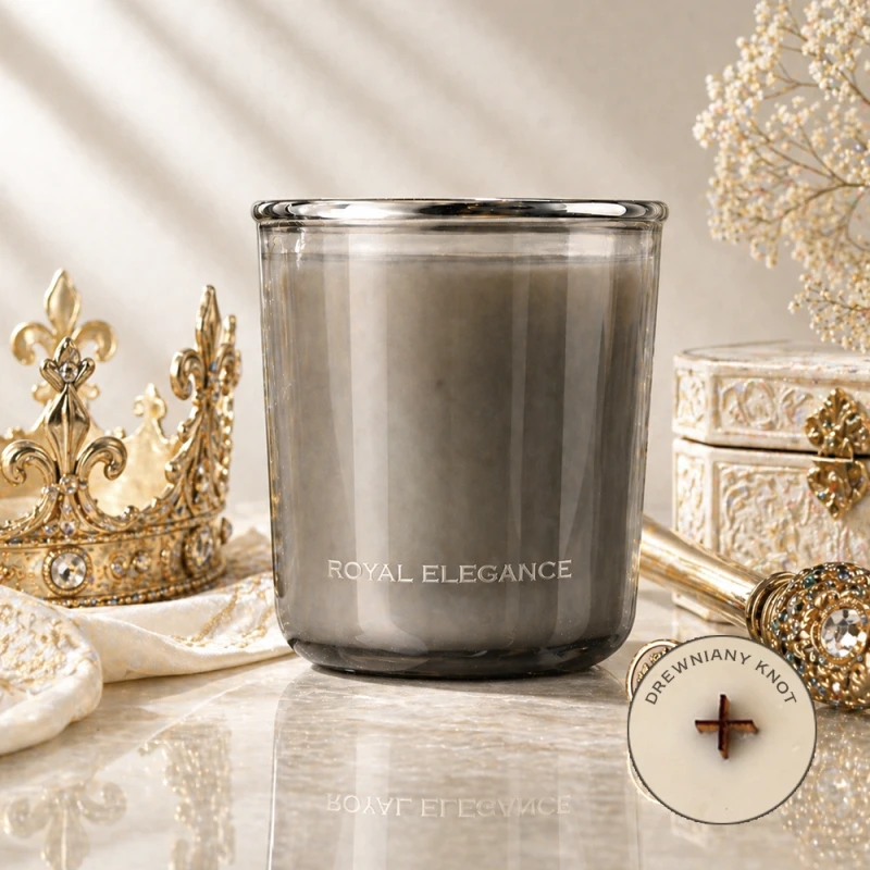 royal elegance świeca sojowa drewniany knot.webp
