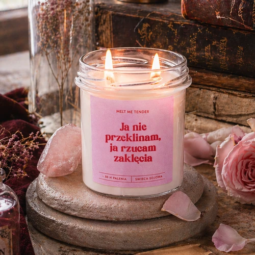 NIE PRZEKLINAM - świeca sojowa zapachowa