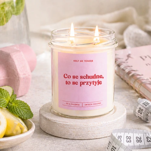 CO SE SCHUDNE - świeca sojowa zapachowa