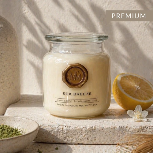 SEA BREEZE - świeca sojowa premium 500 ml