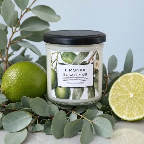 LIMONKA & EUKALIPTUS - świeca sojowa basic 150 ml