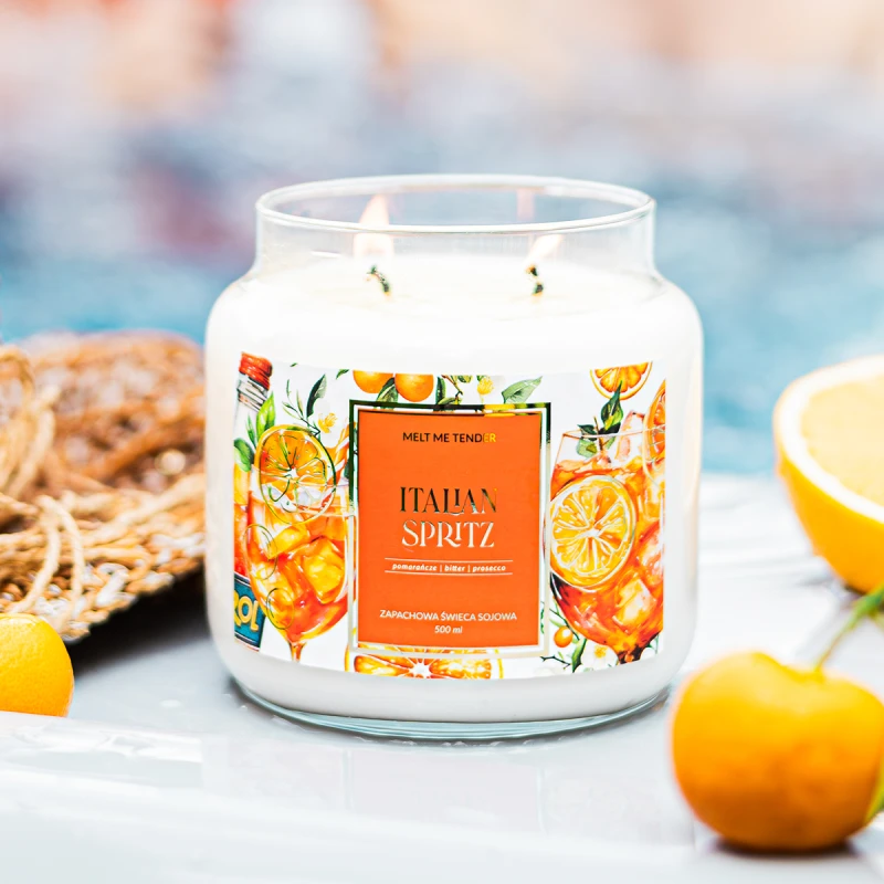 italian spritz świeca aperol duża.webp